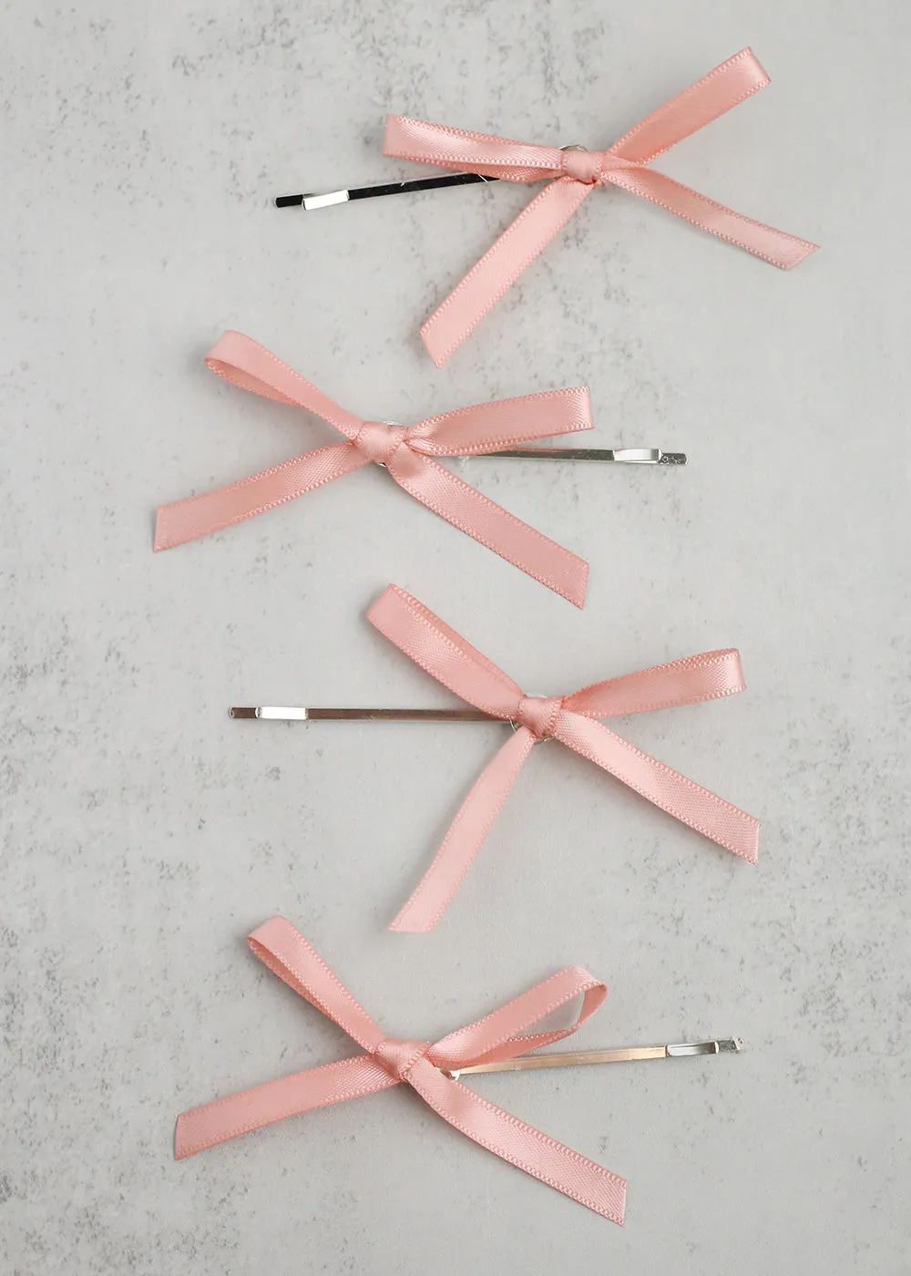 4-PC Cute Hair Bow Pins