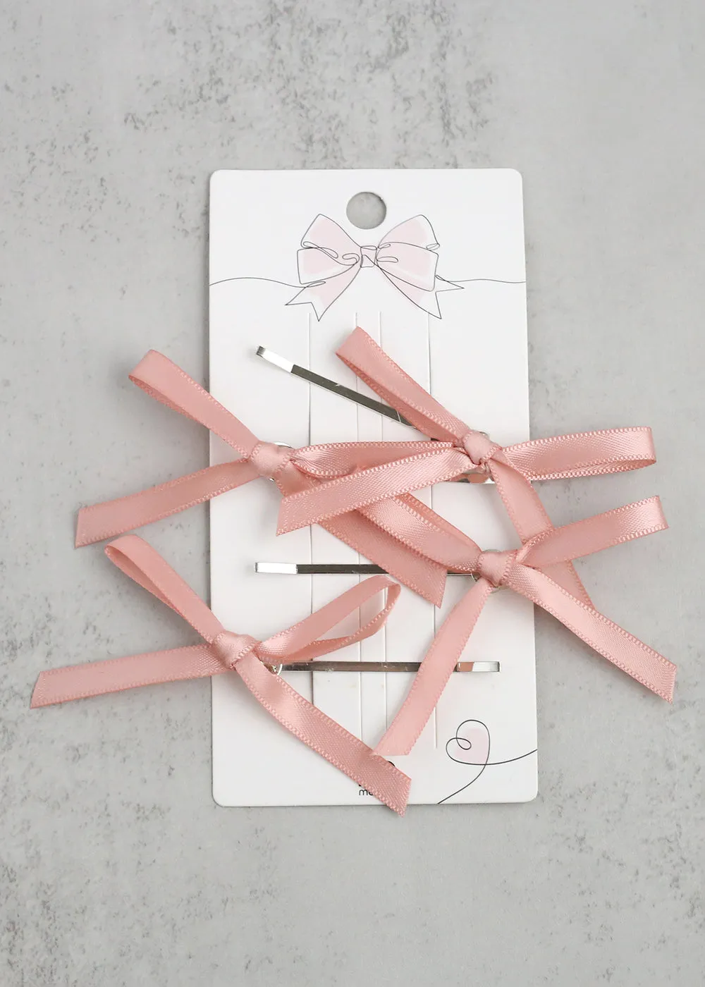 4-PC Cute Hair Bow Pins