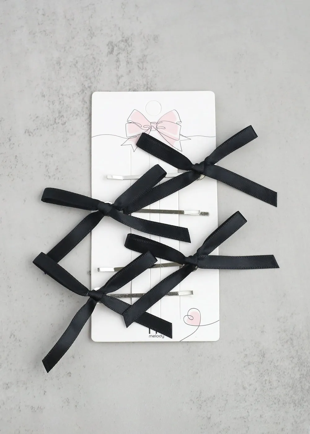 4-PC Cute Hair Bow Pins