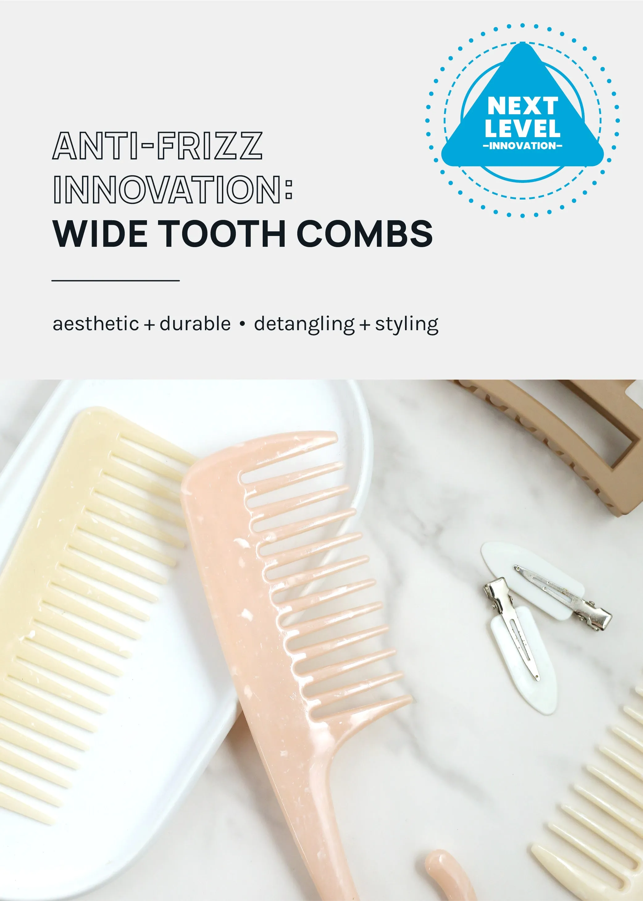 a2o Lab Wide Tooth Shower Comb