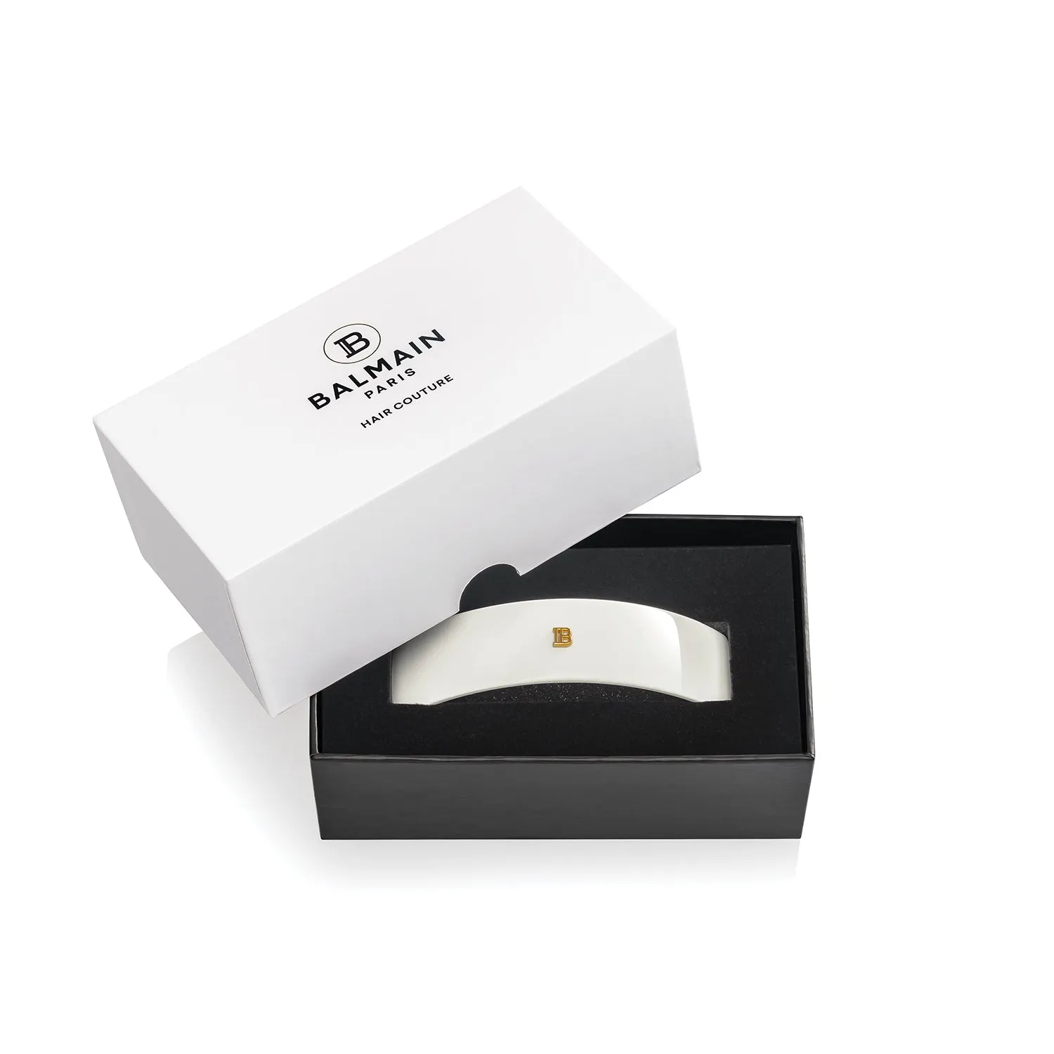 Balmain Barrette Pour Cheveux Large White