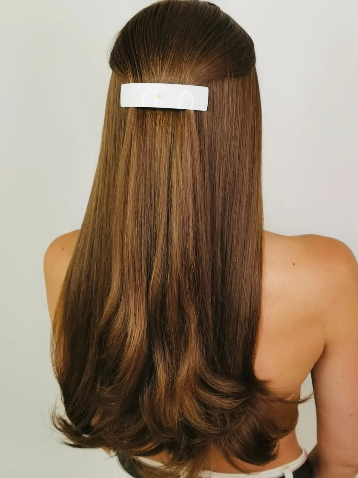 Balmain Barrette Pour Cheveux Large White