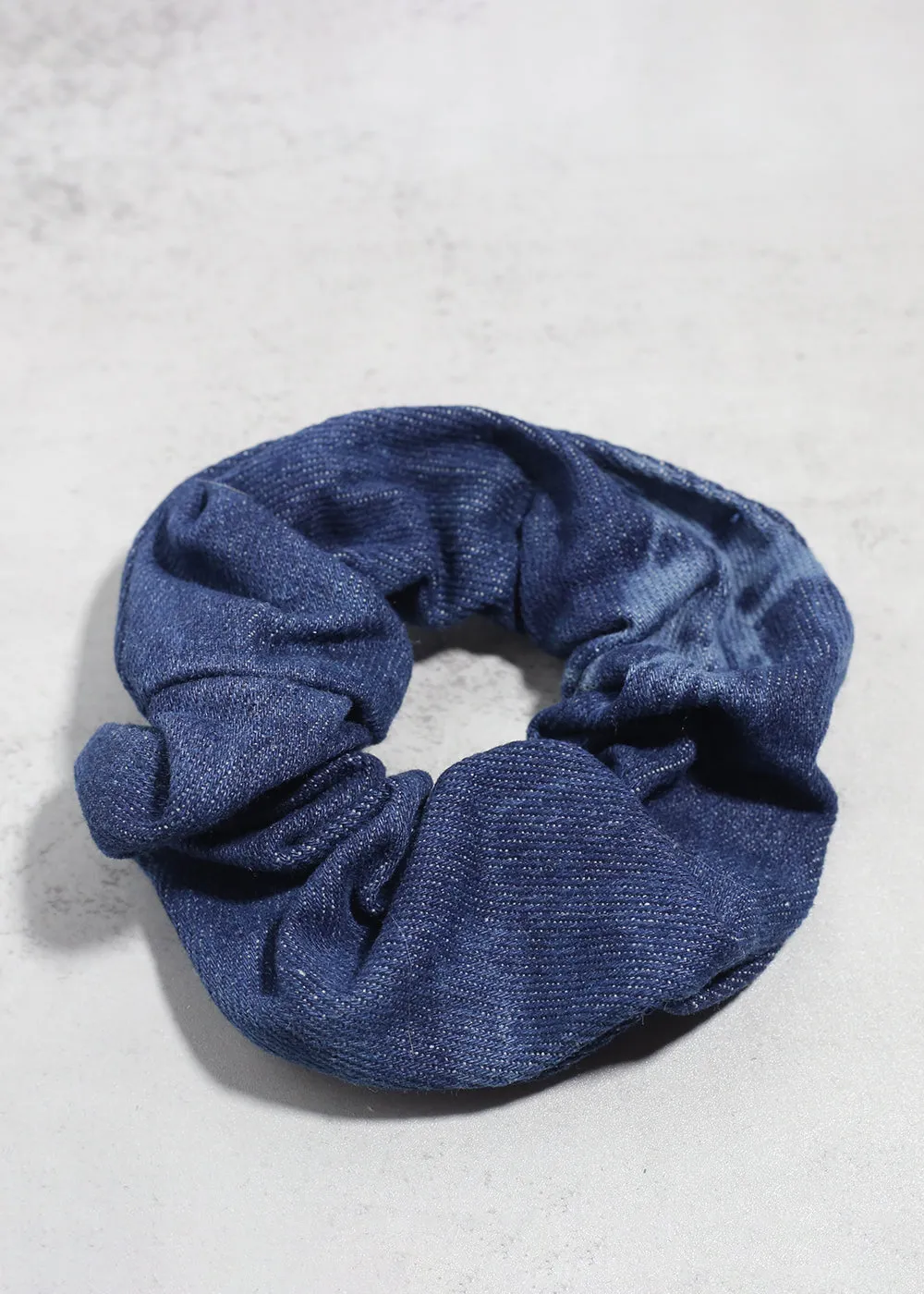 Blue Denim Scrunchies