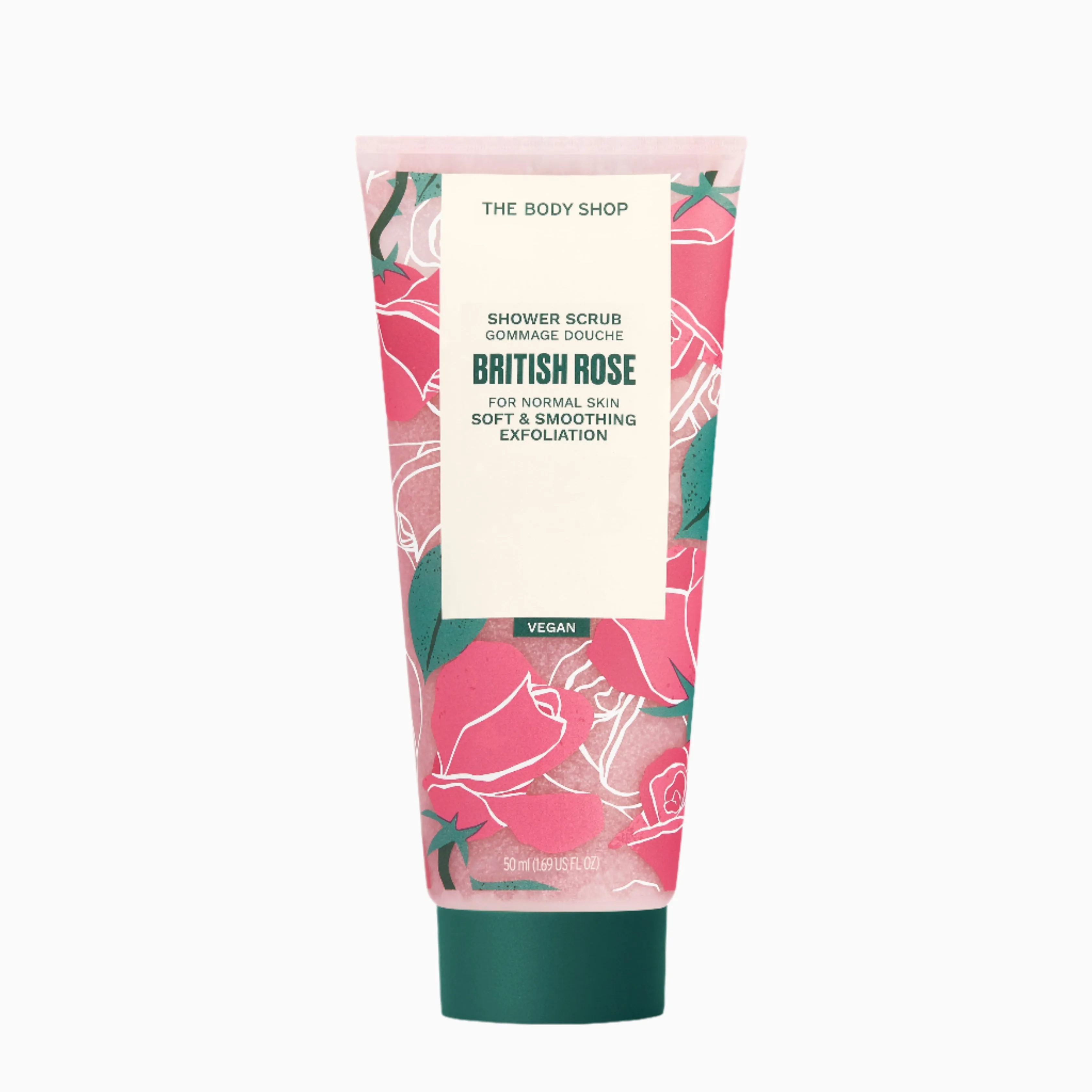 British Rose Shower Scrub The Body Shop