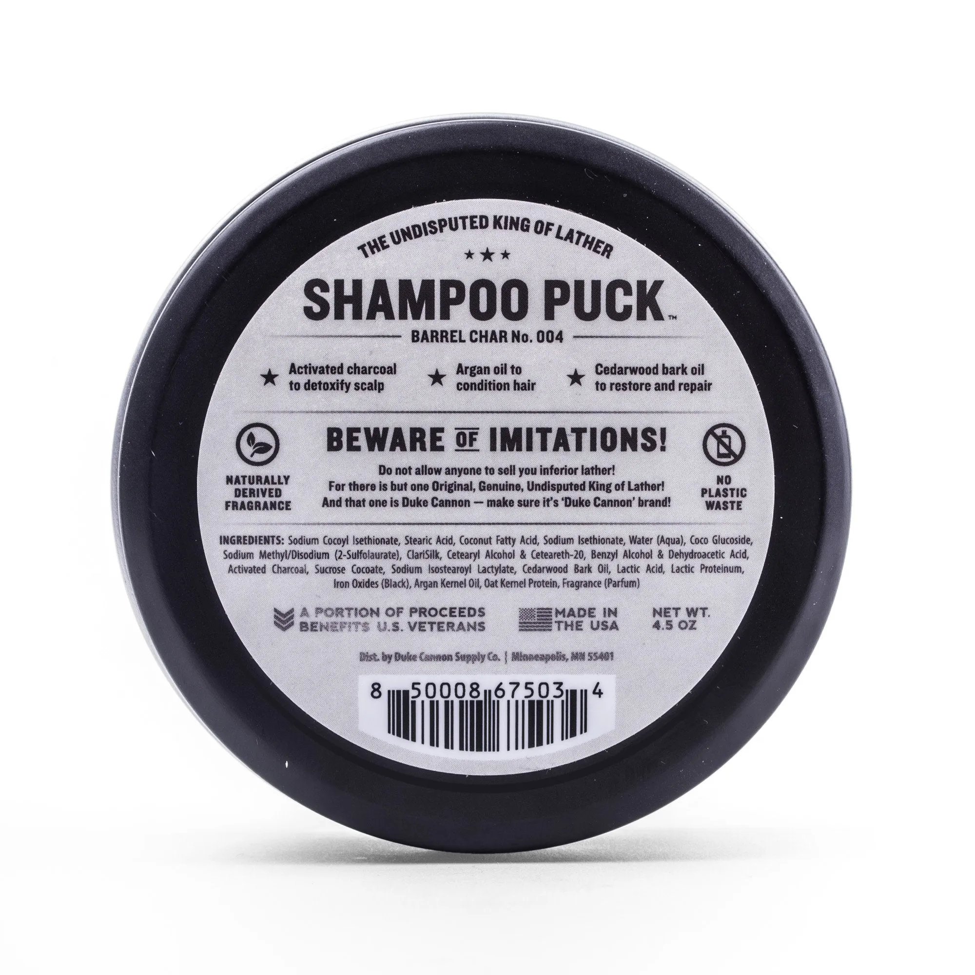 Duke Cannon Shampoo Puck - Barrel Char