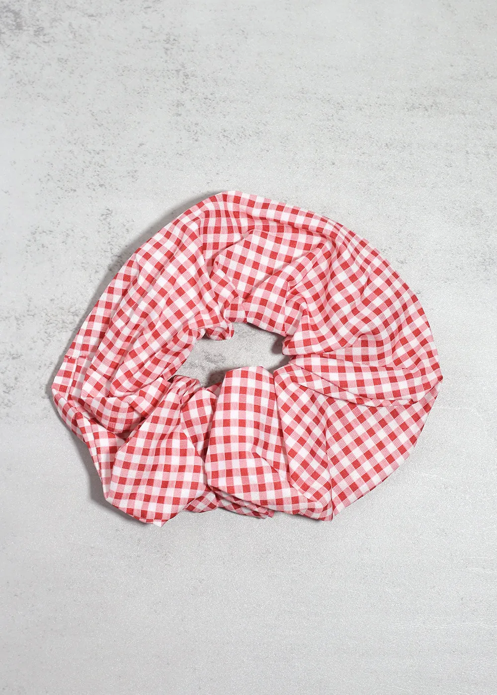 Gingham Large Scrunchie