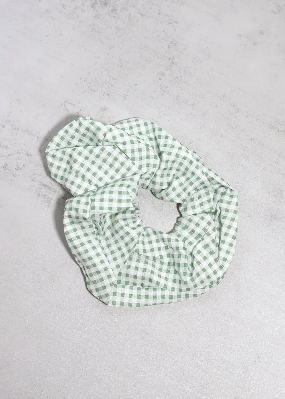 Gingham Large Scrunchie