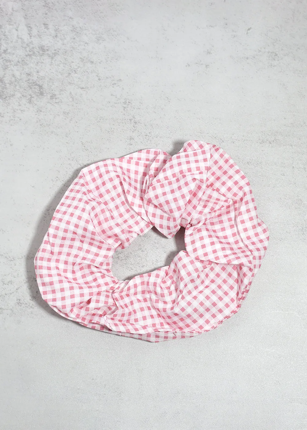 Gingham Large Scrunchie