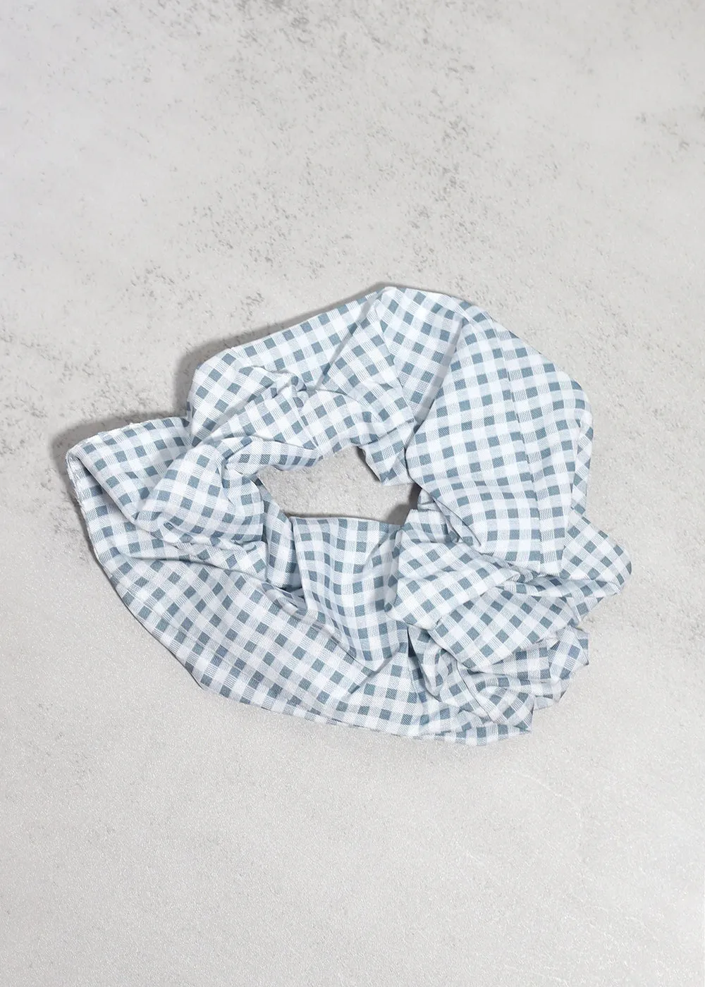 Gingham Large Scrunchie