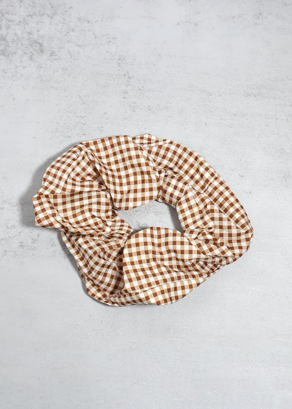 Gingham Large Scrunchie