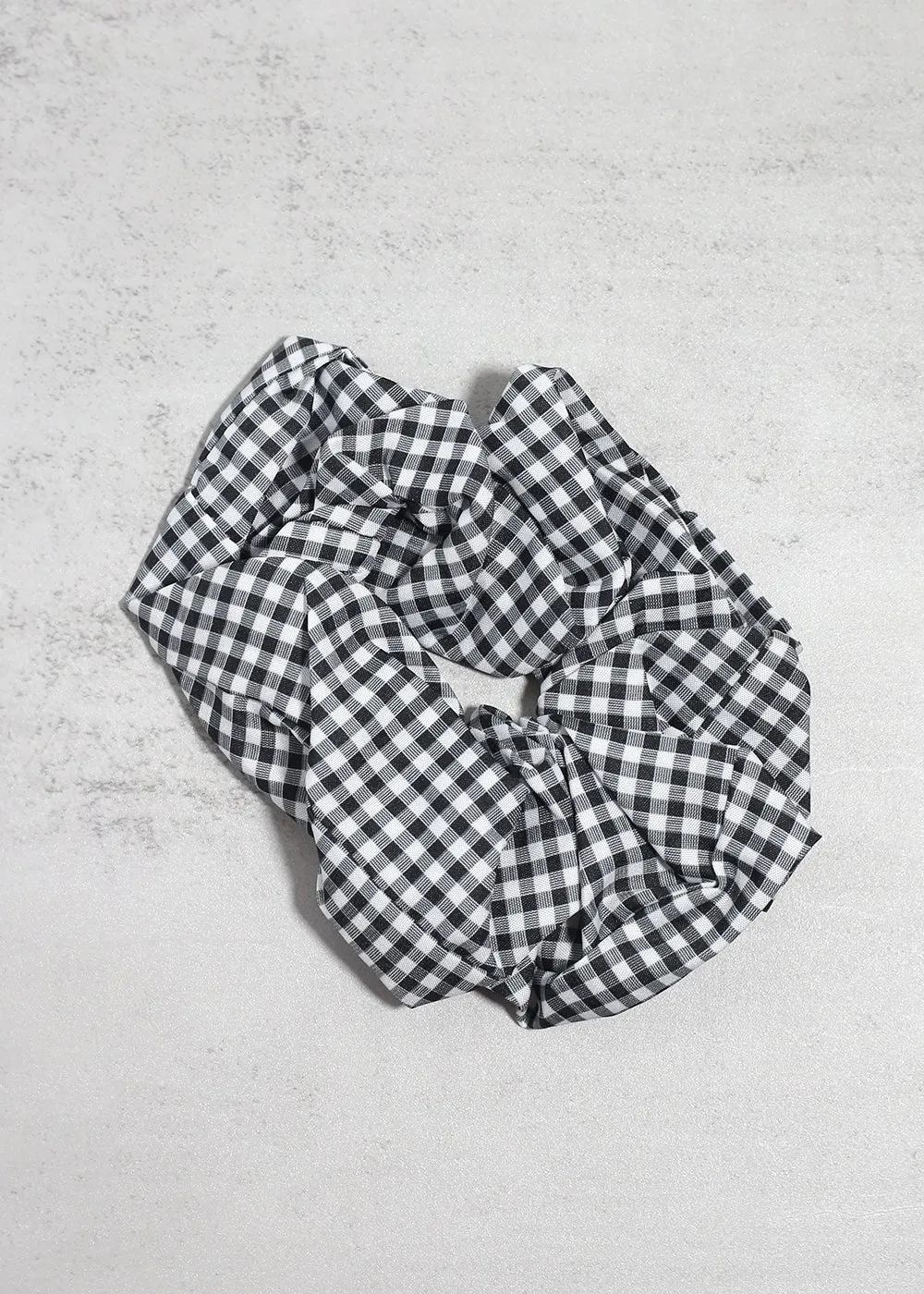 Gingham Large Scrunchie