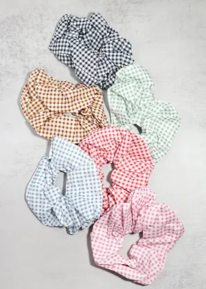 Gingham Large Scrunchie
