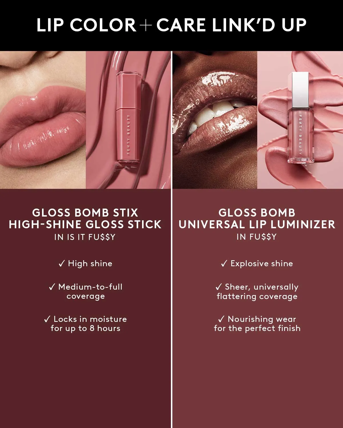 Gloss Bomb Stix High-Shine Gloss Stick — Black'r Berry Fenty Beauty