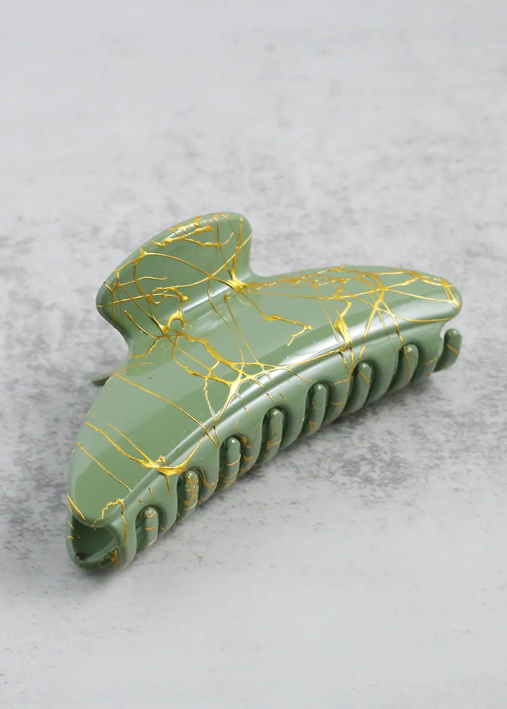 Gold Marble Jaw Clips