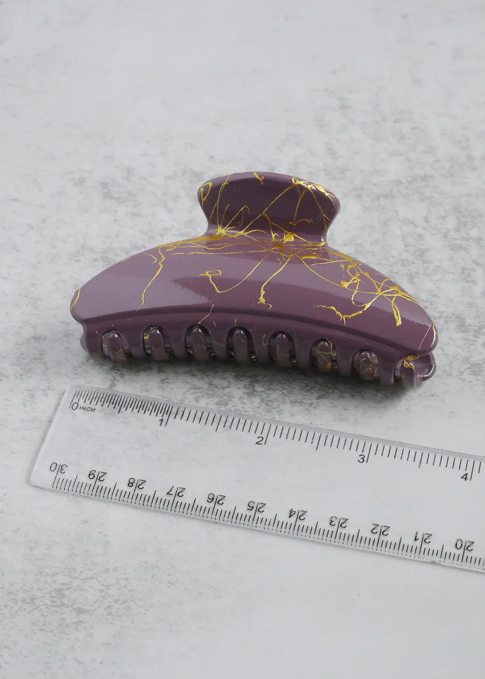 Gold Marble Jaw Clips