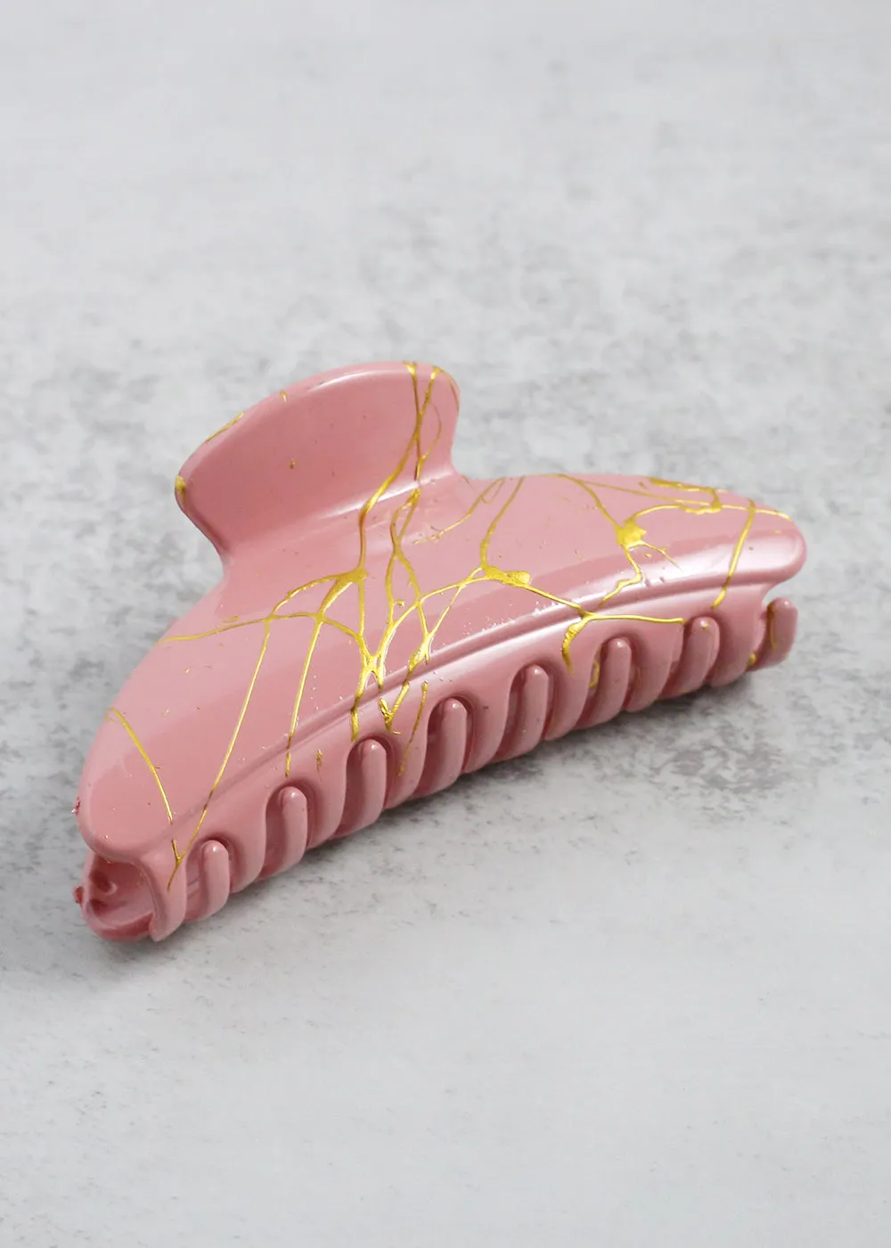 Gold Marble Jaw Clips