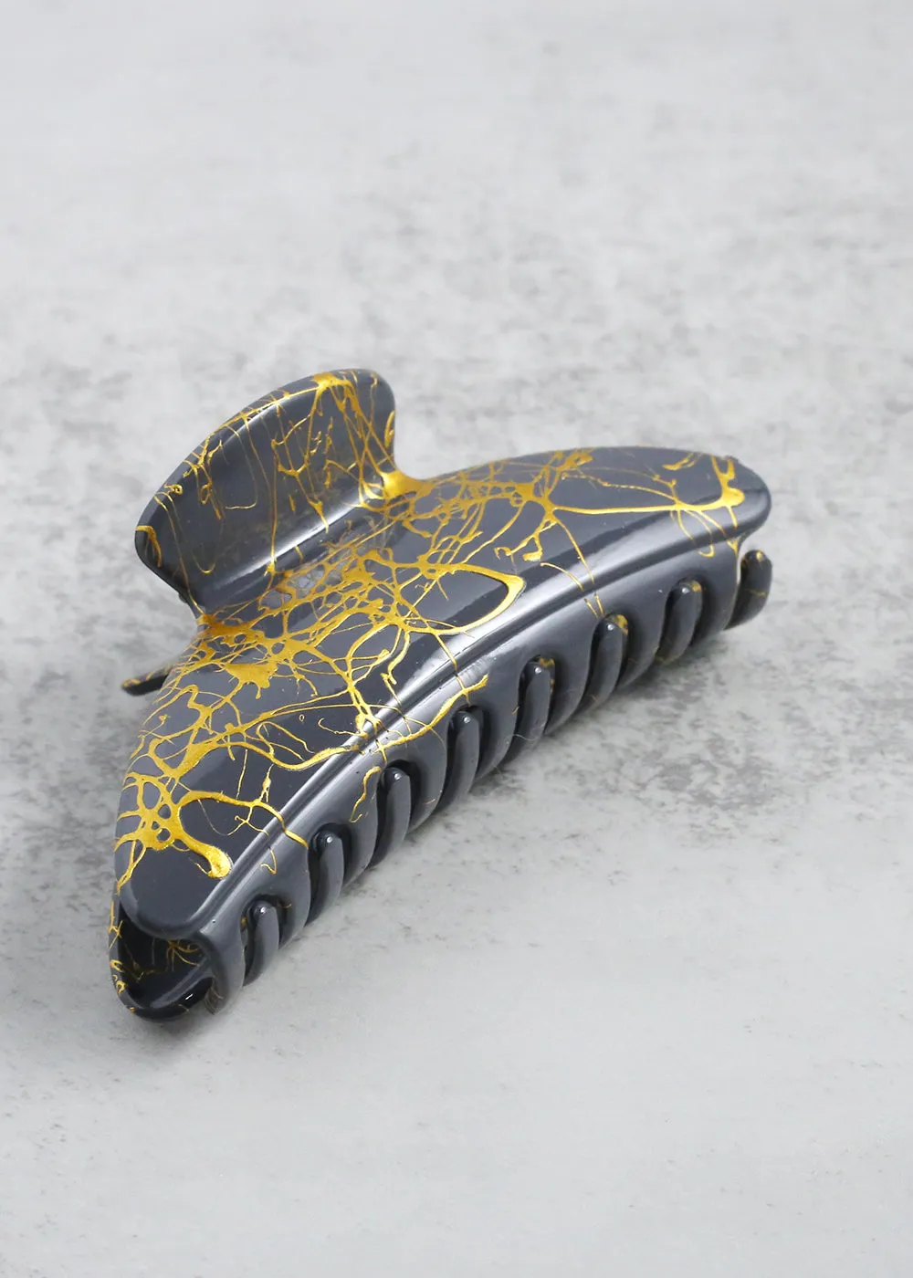 Gold Marble Jaw Clips