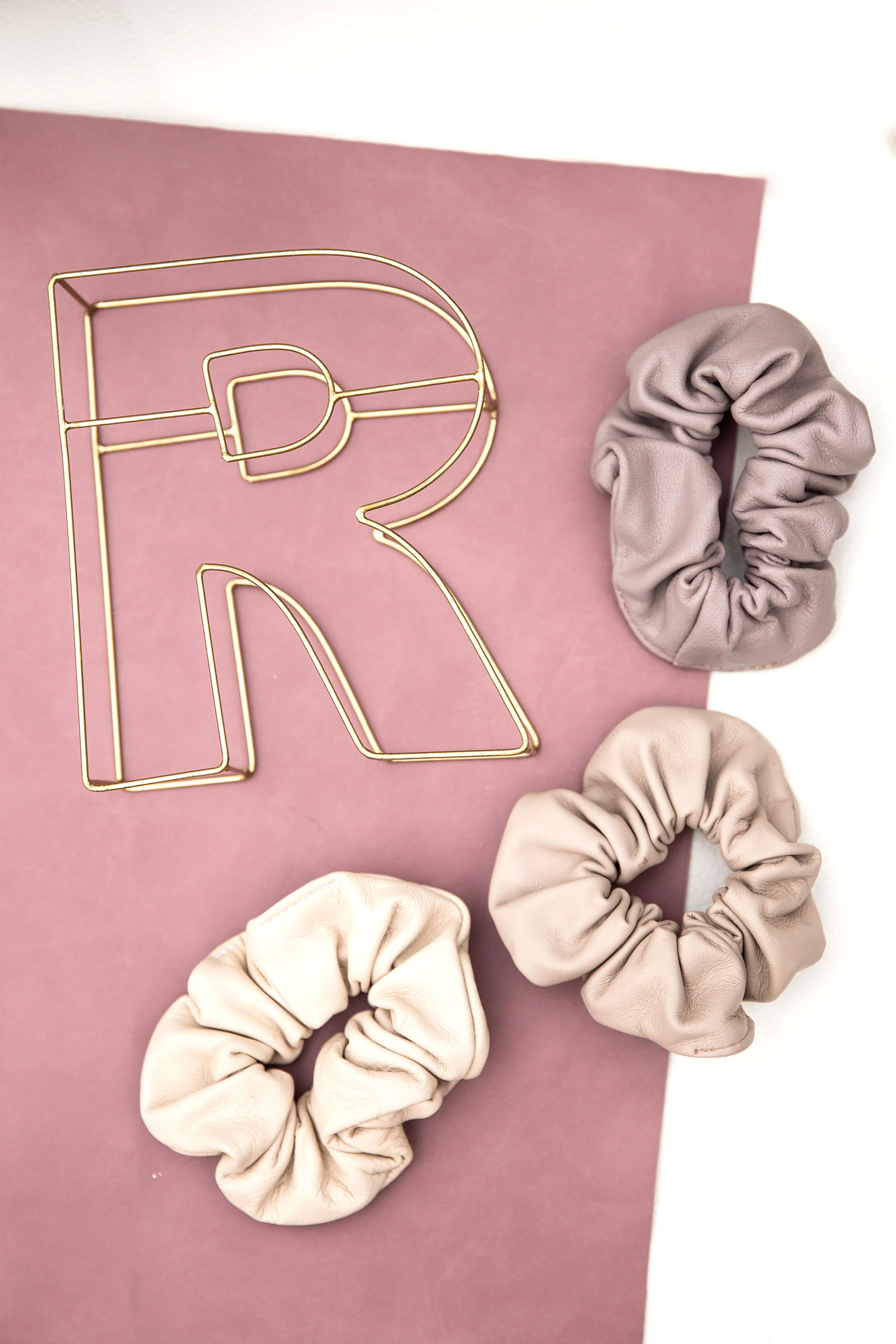 Leather Hand Made Scrunchies