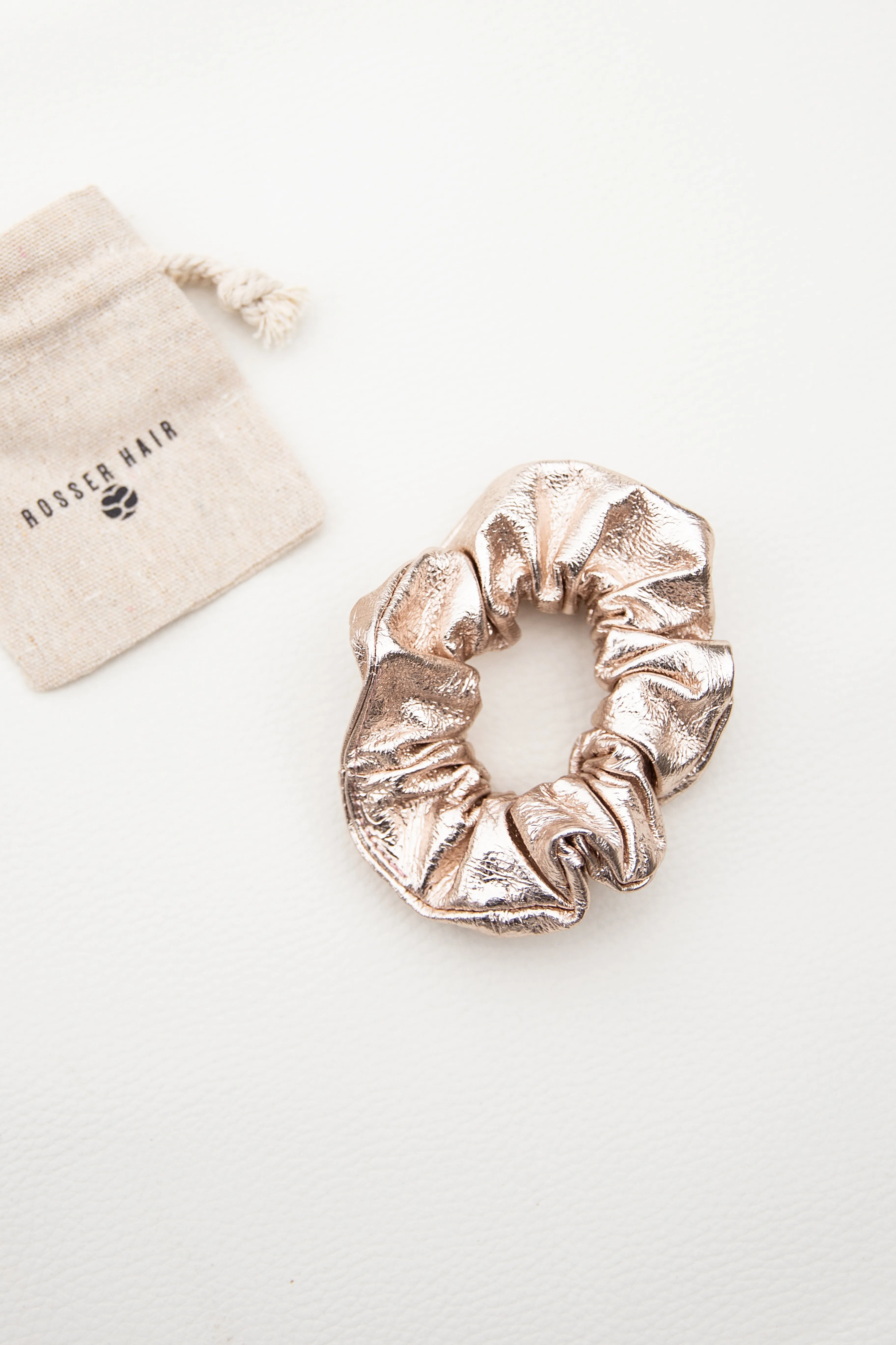 Leather Hand Made Scrunchies