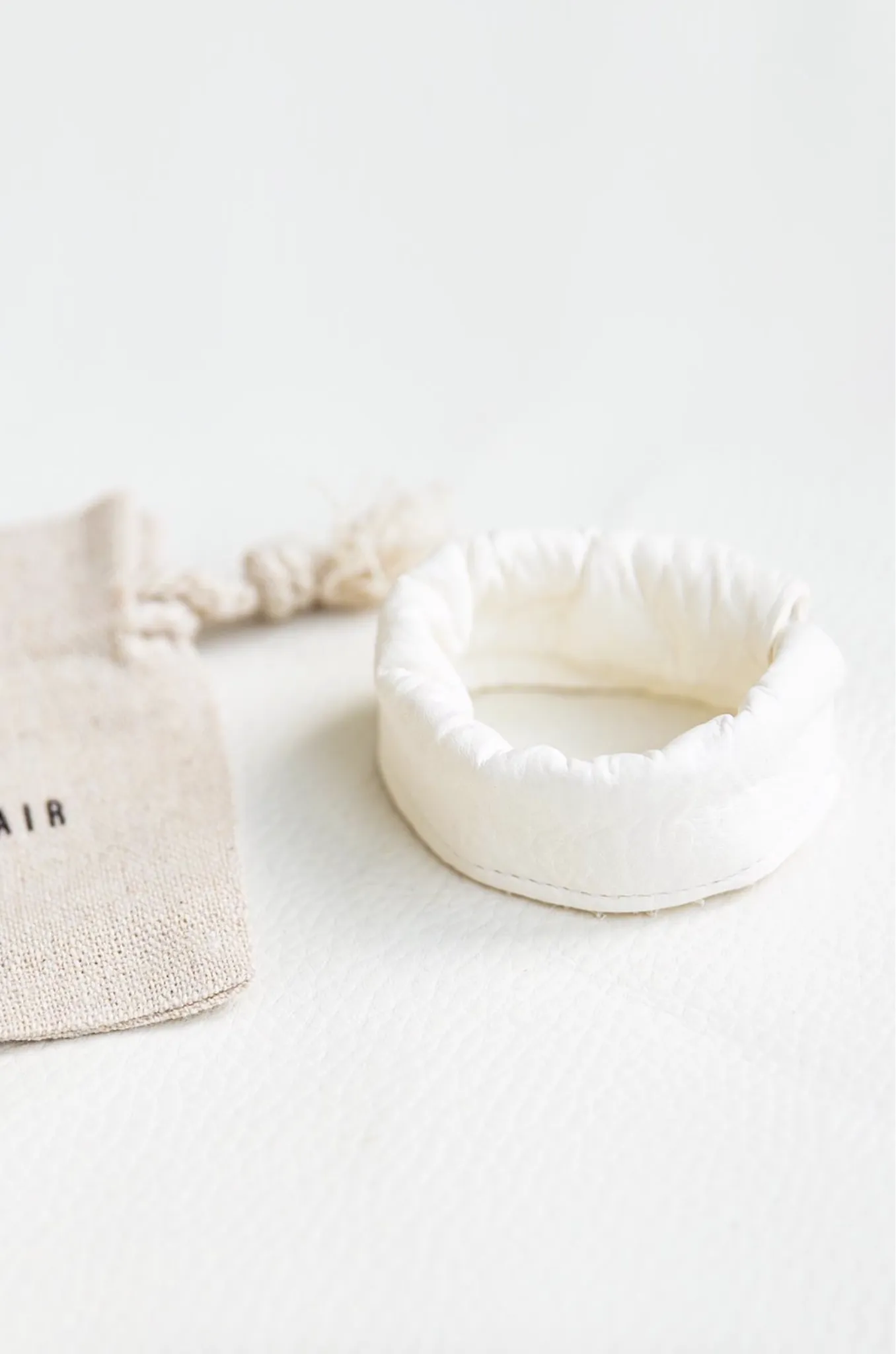 Leather Ponytail Hair Cuff Elastic