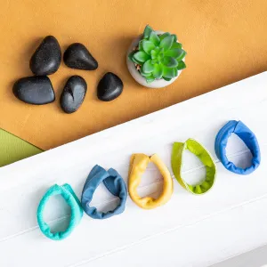 Leather Ponytail Hair Cuff Elastic