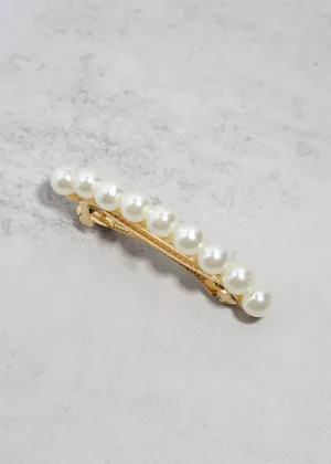 Pearl Pop Gold Hair Clip