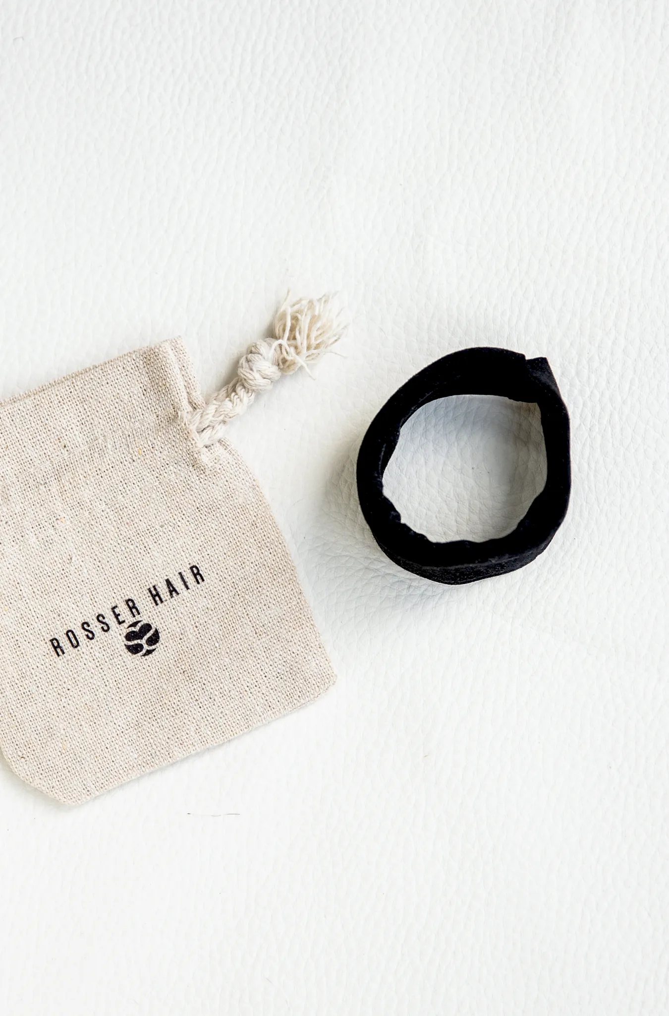 Suede Ponytail Hair Cuff Elastic