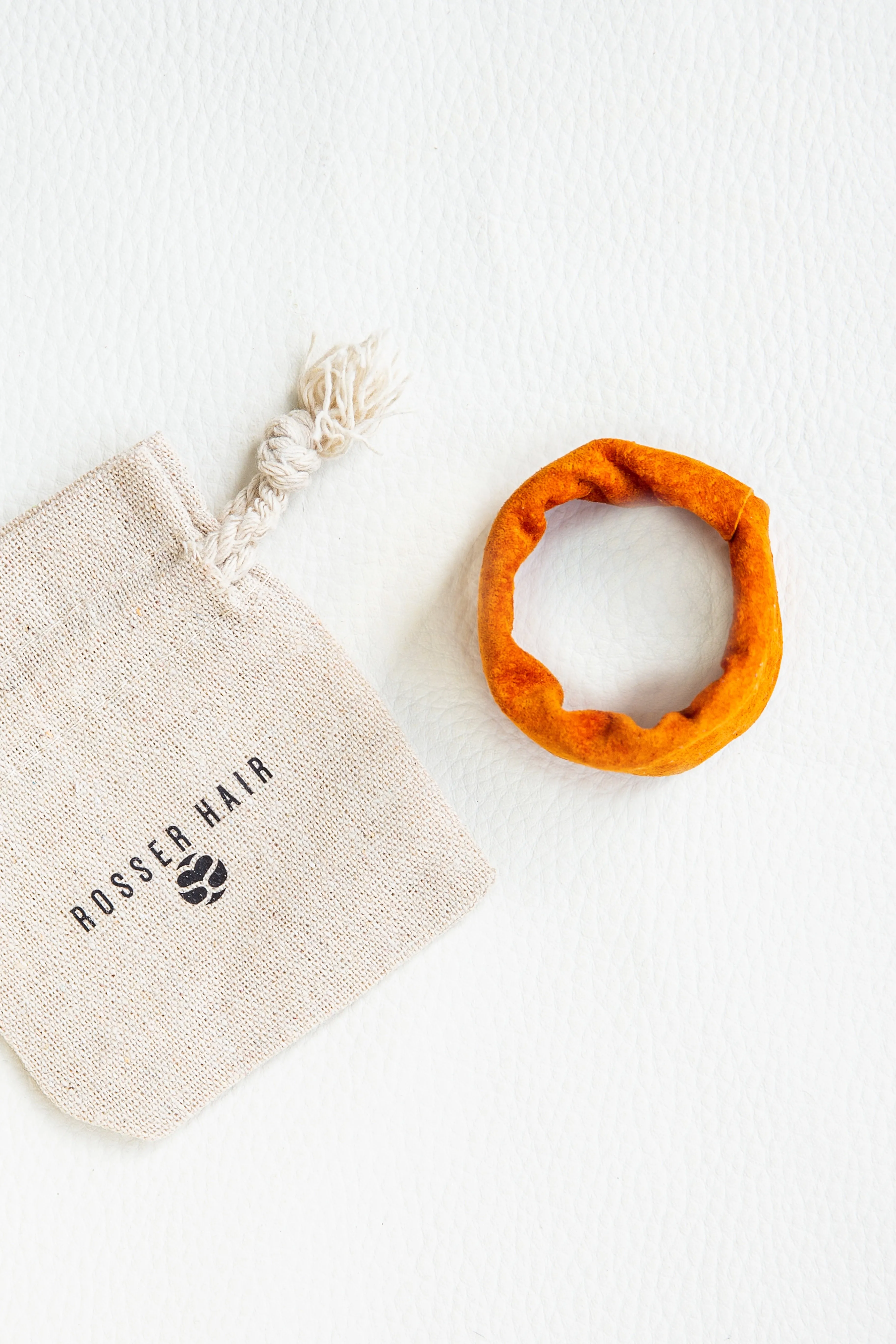 Suede Ponytail Hair Cuff Elastic