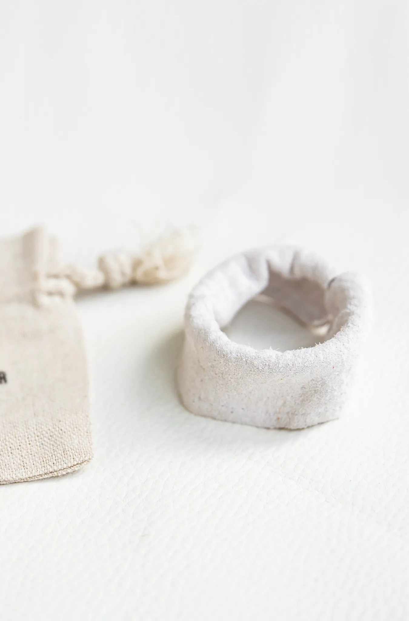 Suede Ponytail Hair Cuff Elastic