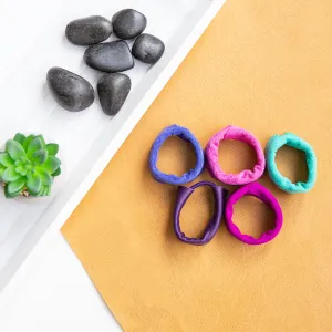 Suede Ponytail Hair Cuff Elastic